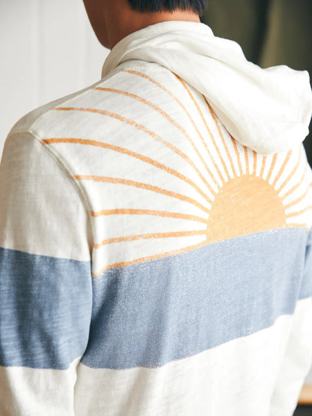 Faherty Sunwashed Sunray Slub Hoodie / Ocean Sunrise - nineNORTH | Men's & Women's Clothing Boutique