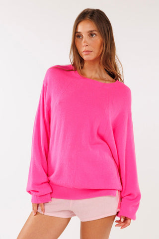 CRUSH. Cashmere Duke Boyfriend Sweatshirt / Flamingo - nineNORTH | Men's & Women's Clothing Boutique
