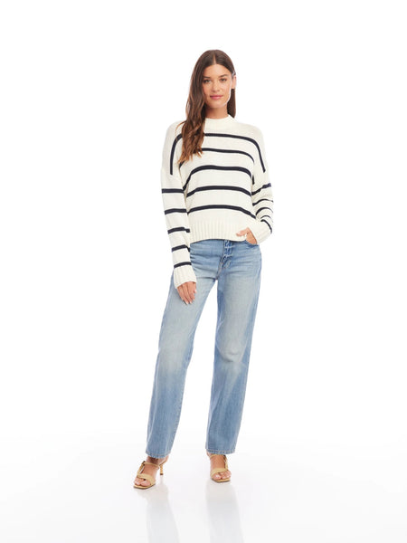 FIFTEEN TWENTY Stripe Sweater / Cream - nineNORTH | Men's & Women's Clothing Boutique