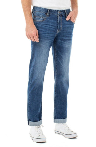 LIVERPOOL Relaxed Straight Denim with Cuff - nineNORTH | Men's & Women's Clothing Boutique