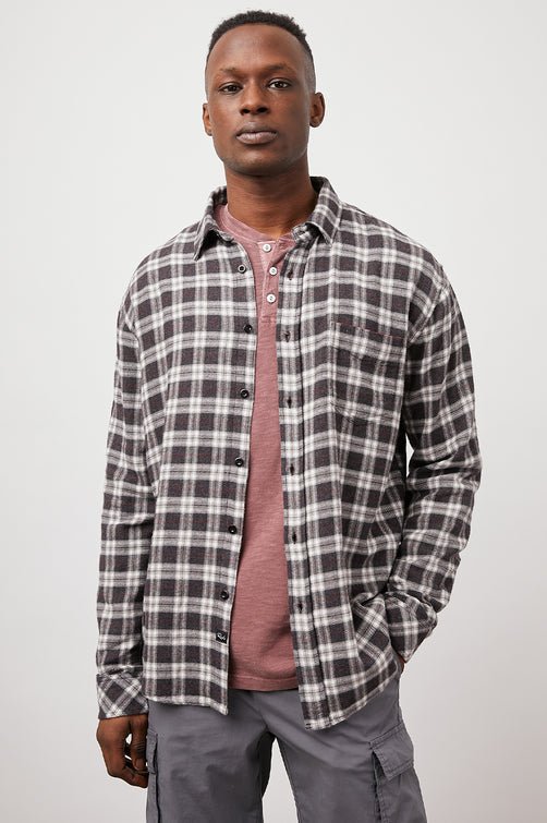 Rails Lennox in Charcoal Lapis