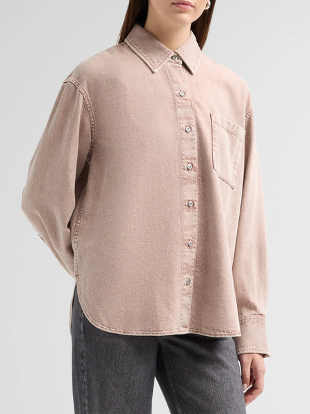 rag & bone Ultra Featherweight Connie Shirt - Rosestone