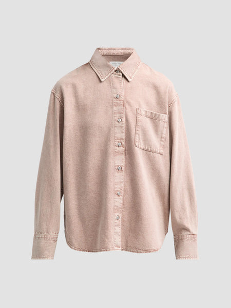 rag & bone Ultra Featherweight Connie Shirt - Rosestone