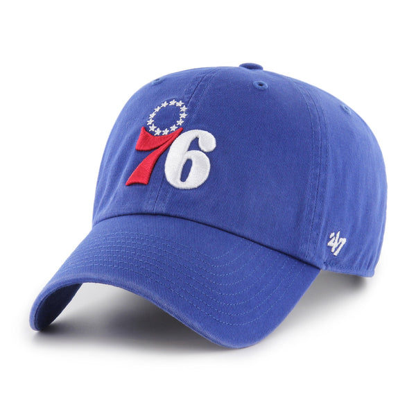 '47Brand Philadelphia 76ers Clean Up Hat - Royal - nineNORTH