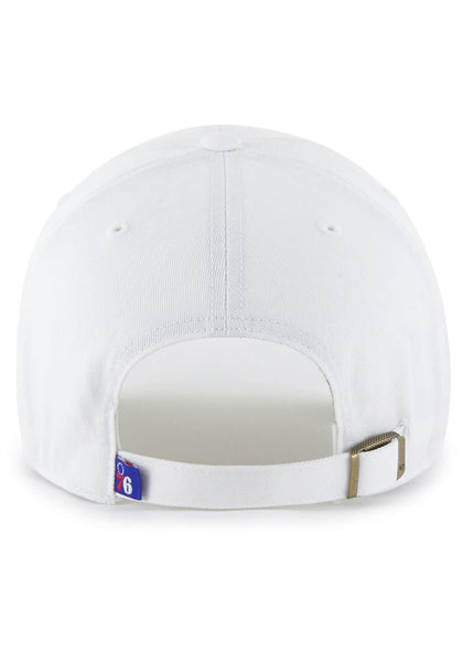 '47Brand Philadelphia 76ers Clean Up Hat - White - nineNORTH