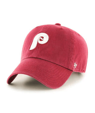'47Brand Philadelphia Phillies Cooperstown Clean Up Hat - Cardinal - nineNORTH | Men's & Women's Clothing Boutique