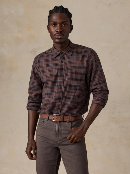 Faherty Timberline Brushed Twill Shirt - Smoky Hills Plaid