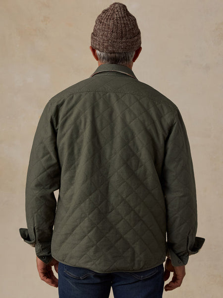 Faherty Thunder Voice Eagle Reversible Bondi Jacket - Pinyon Ridge Green