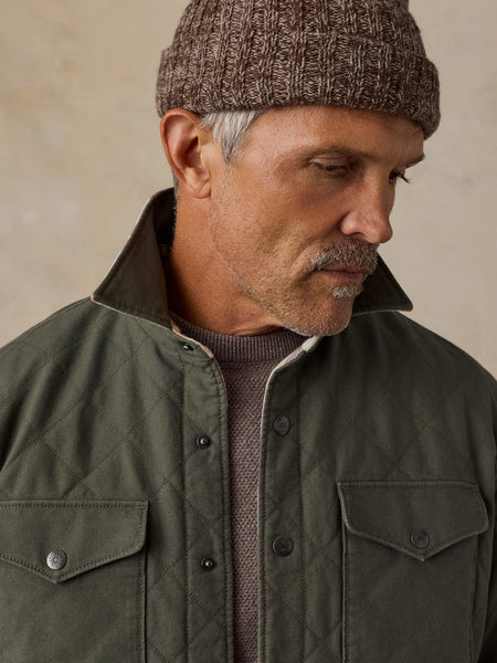 Faherty Thunder Voice Eagle Reversible Bondi Jacket - Pinyon Ridge Green