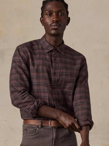 Faherty Timberline Brushed Twill Shirt - Smoky Hills Plaid