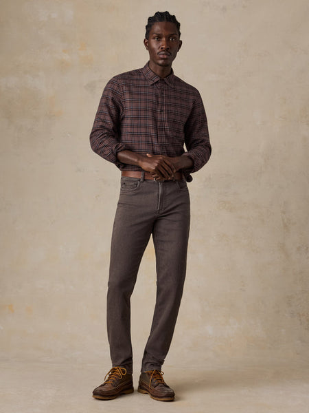 Faherty Timberline Brushed Twill Shirt - Smoky Hills Plaid