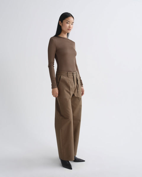 AGOLDE Delphi Slim Viscose Tee - Brunel - nineNORTH