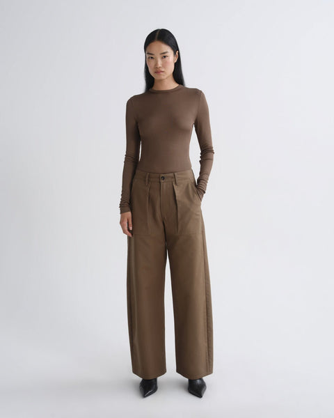 AGOLDE Delphi Slim Viscose Tee - Brunel - nineNORTH