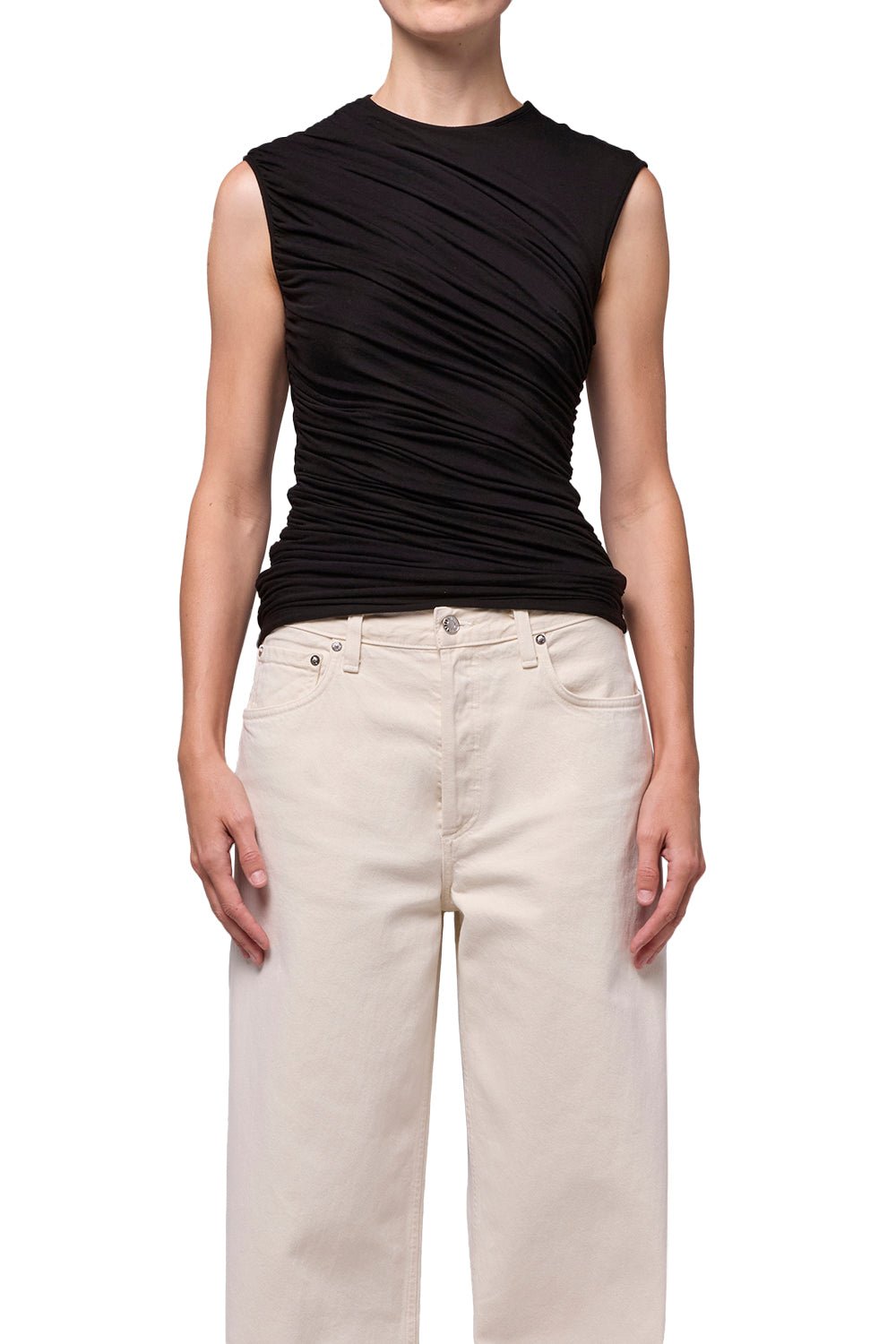 AGOLDE Ester Twist Tank / Black - nineNORTH | Men's & Women's Clothing Boutique