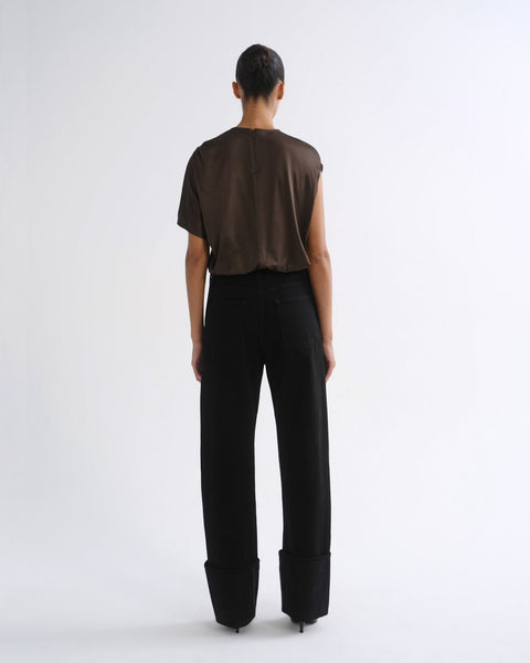 AGOLDE Milena Twist Tee - Bronze - nineNORTH