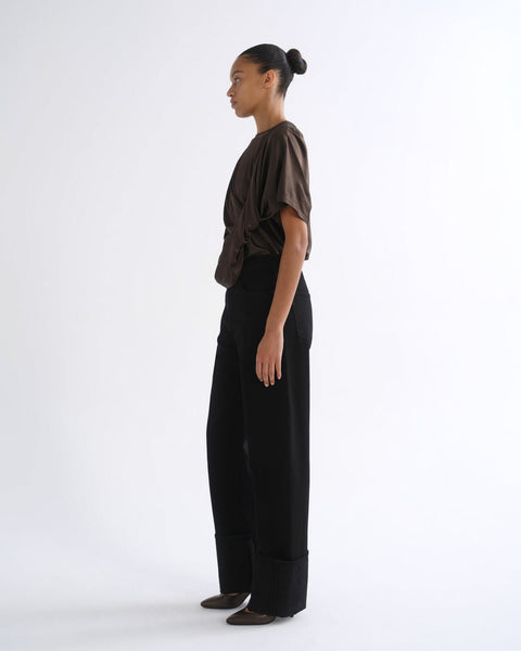 AGOLDE Milena Twist Tee - Bronze - nineNORTH