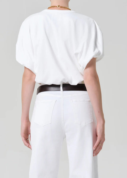 Citizens of Humanity Gia Bubble Tee - Soft White - nineNORTH | Men's & Women's Clothing Boutique