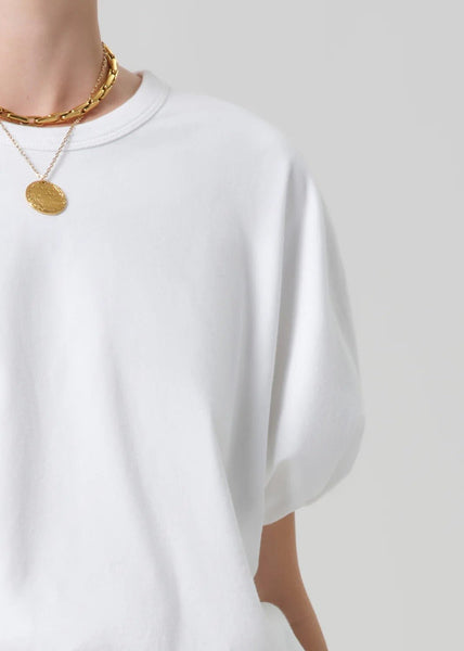 Citizens of Humanity Gia Bubble Tee - Soft White - nineNORTH | Men's & Women's Clothing Boutique