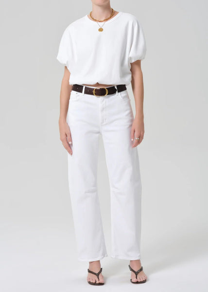 Citizens of Humanity Gia Bubble Tee - Soft White - nineNORTH | Men's & Women's Clothing Boutique