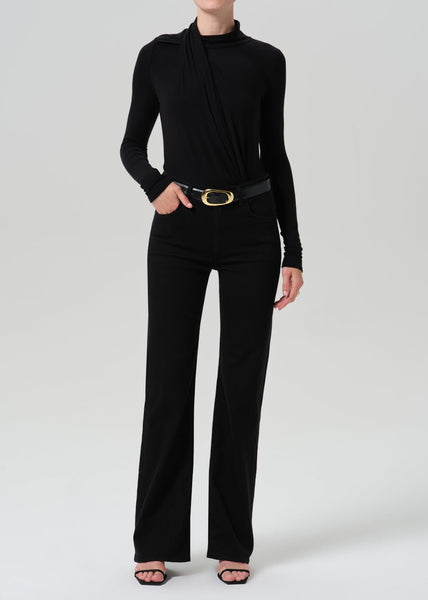 Citizens of Humanity Lilah High Rise Bootcut 32.5" - Plush Black - nineNORTH