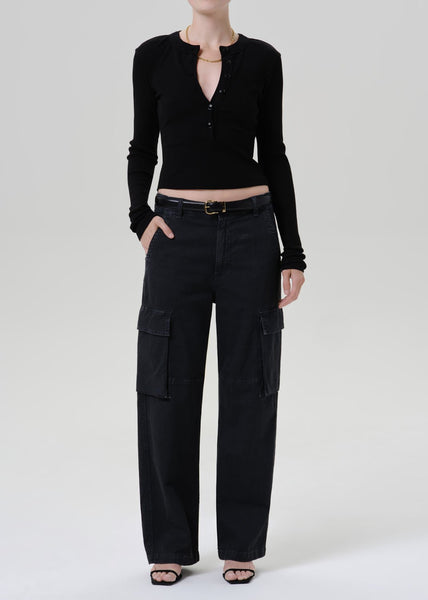 Citizens of Humanity Varra Henley - Black - nineNORTH