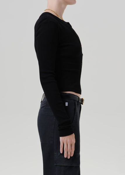 Citizens of Humanity Varra Henley - Black - nineNORTH