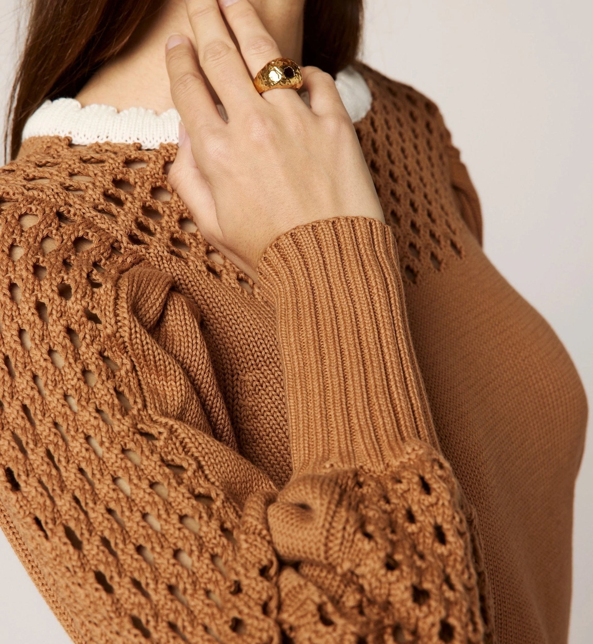 Cleobella Anwen Sweater / Brown & Ivory - nineNORTH | Men's & Women's Clothing Boutique