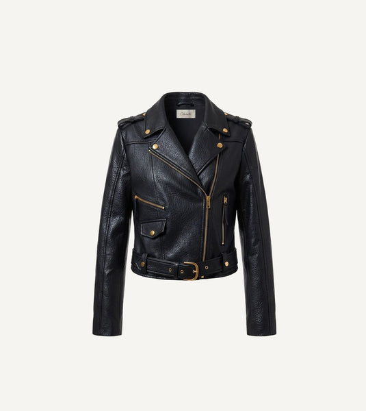 Cleobella Colton Leather Jacket - Black - nineNORTH