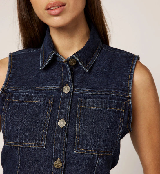 Cleobella Franka Vest / Dark Denim - nineNORTH | Men's & Women's Clothing Boutique