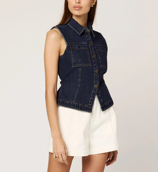 Cleobella Franka Vest / Dark Denim - nineNORTH | Men's & Women's Clothing Boutique