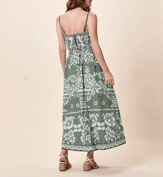 Cleobella Jasmine Ankle Skirt - Verdant Flight - nineNORTH | Men's & Women's Clothing Boutique