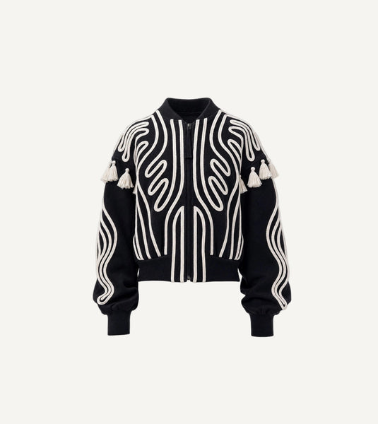 Cleobella Mondrian Jacket - Black Ivory - nineNORTH
