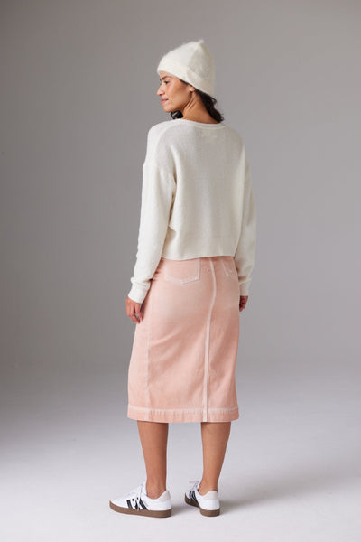 COLORUSH Cashmere Zeta Lucia Easy V Sweater / Creamy - nineNORTH | Men's & Women's Clothing Boutique