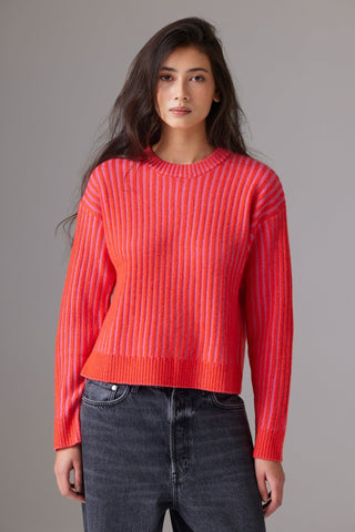 COLORUSH MC Plaited Dulce Crewneck Sweater / Strawberry Fields - nineNORTH | Men's & Women's Clothing Boutique