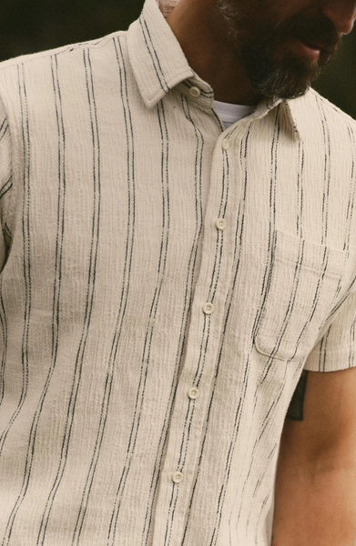 Taylor Stitch The Short Sleeve California - Tide Stripe Hacci