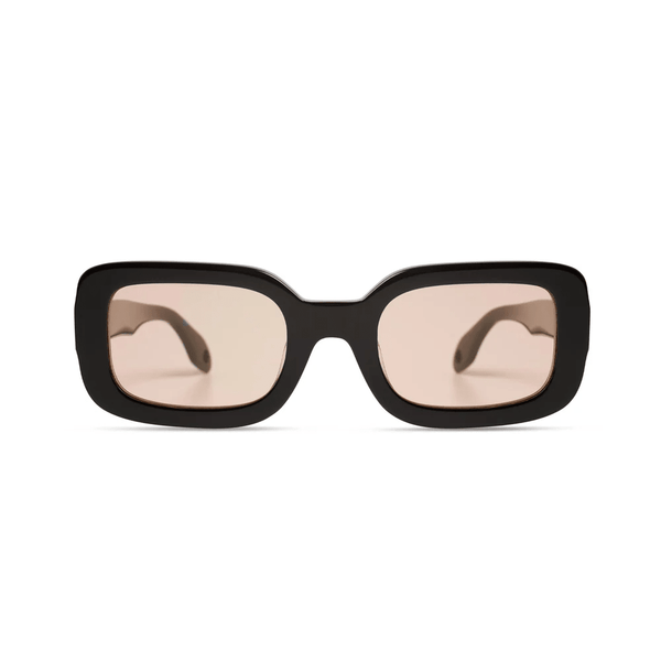 Elisa Johnson LEXI in Gloss Black Light Brown Lens - nineNORTH | Men's & Women's Clothing Boutique