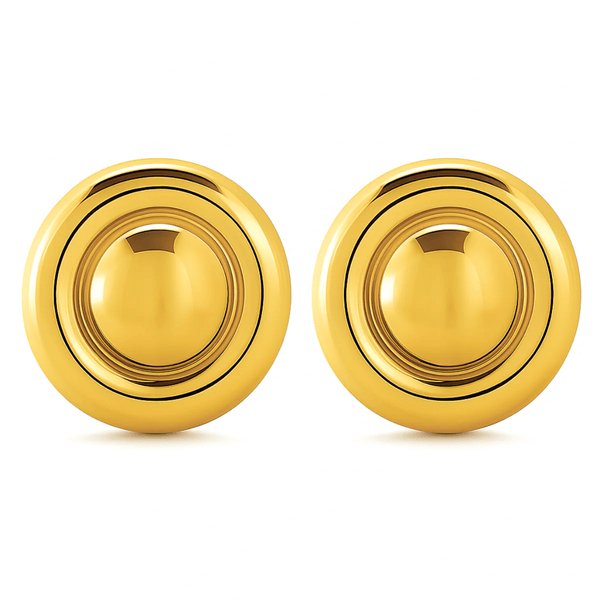 Ellie Vail Baylin Round Button Earring - nineNORTH | Men's & Women's Clothing Boutique