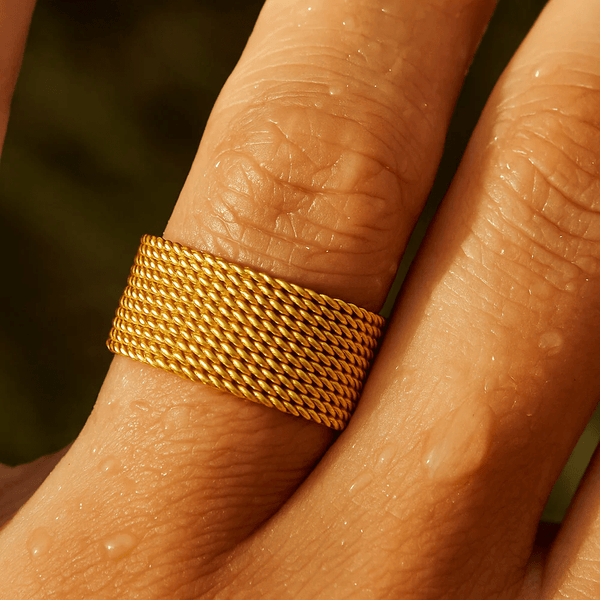 Ellie Vail / Etta Mesh Ring - Gold - nineNORTH | Men's & Women's Clothing Boutique