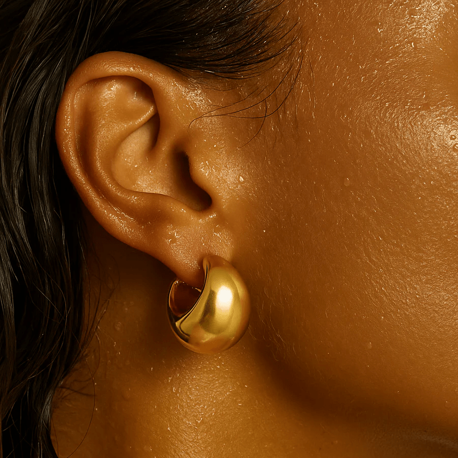 Ellie Vail / Kane Dome Earring - Gold - nineNORTH | Men's & Women's Clothing Boutique