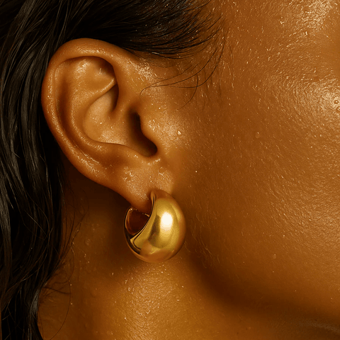 Ellie Vail / Kane Dome Earring - Gold - nineNORTH | Men's & Women's Clothing Boutique