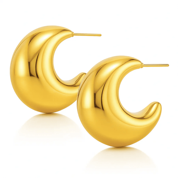 Ellie Vail / Kane Dome Earring - Gold - nineNORTH | Men's & Women's Clothing Boutique