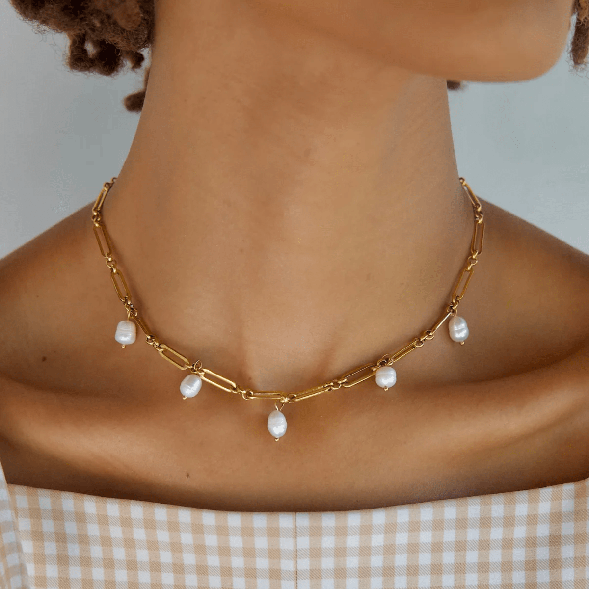 Ellie Vail / Kendall Toggle Chain Pearl Necklace - nineNORTH | Men's & Women's Clothing Boutique