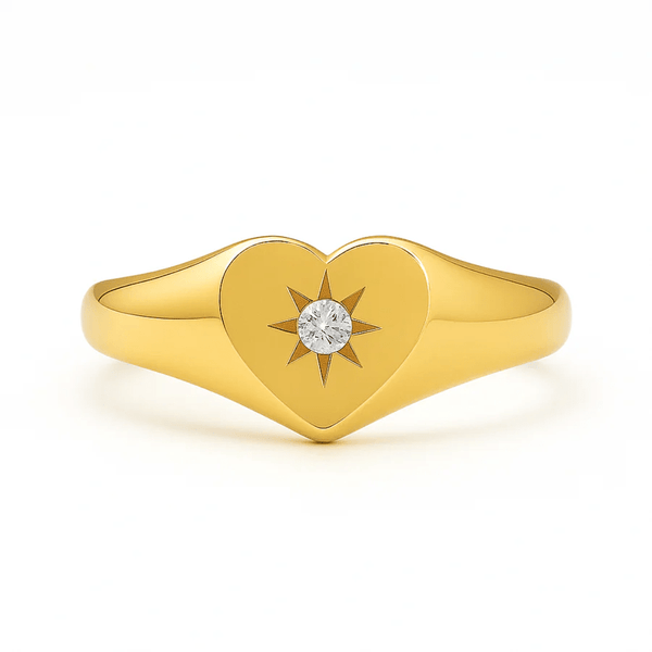Ellie Vail / Vesper Heart Signet Ring - nineNORTH | Men's & Women's Clothing Boutique