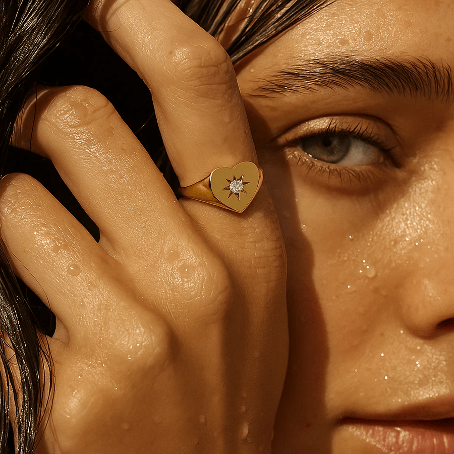 Ellie Vail / Vesper Heart Signet Ring - nineNORTH | Men's & Women's Clothing Boutique