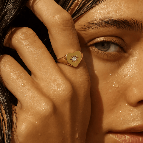 Ellie Vail / Vesper Heart Signet Ring - nineNORTH | Men's & Women's Clothing Boutique