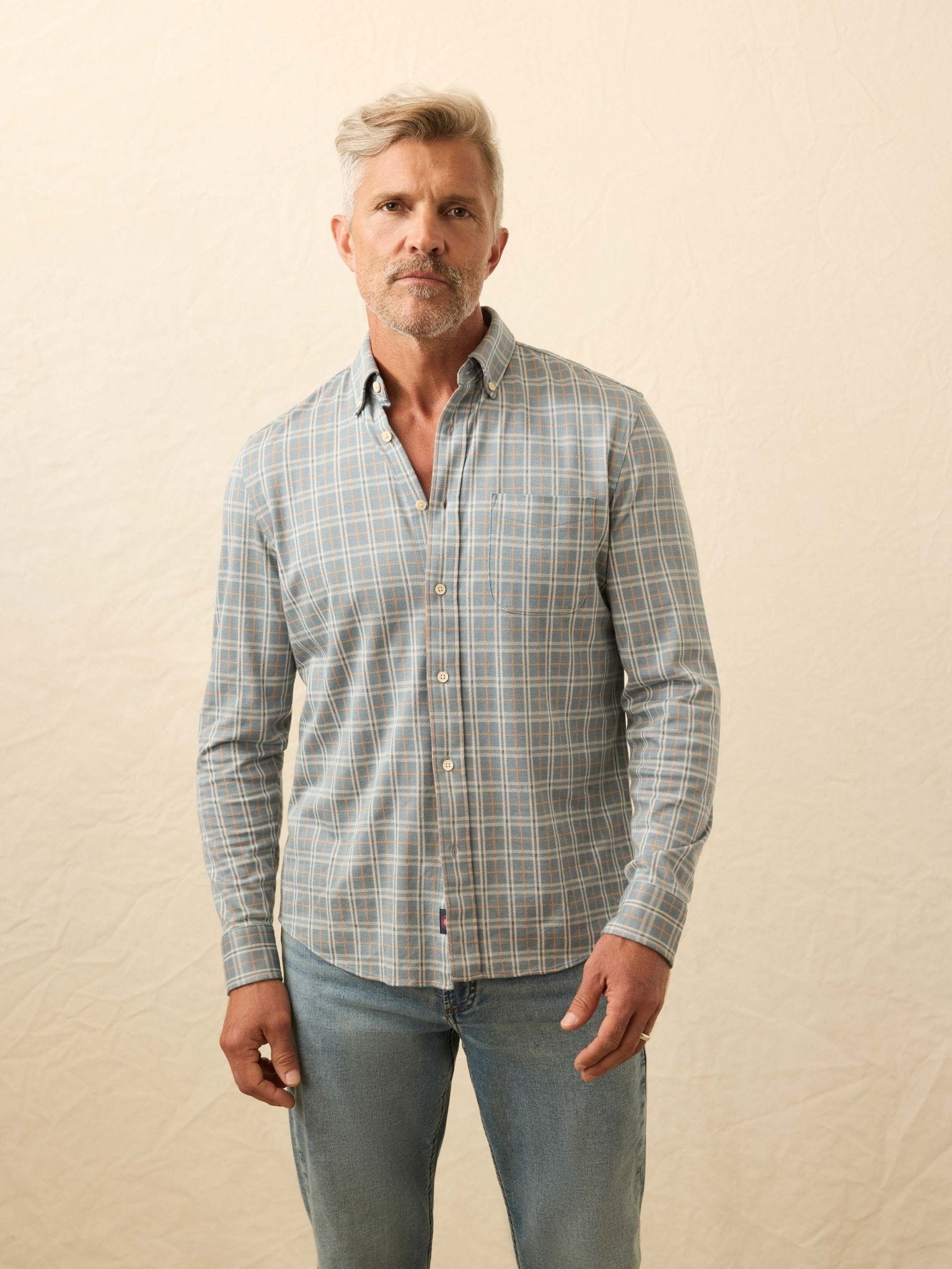 Faherty Coastline Knit Shirt / Autumn Storm Plaid - nineNORTH | Men's & Women's Clothing Boutique