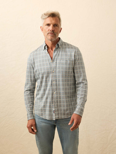Faherty Coastline Knit Shirt / Autumn Storm Plaid - nineNORTH | Men's & Women's Clothing Boutique