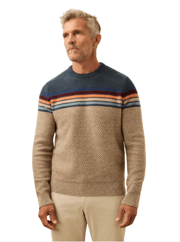 Faherty Donegal Crew Sweater / Twilight Sky Ombre - nineNORTH | Men's & Women's Clothing Boutique