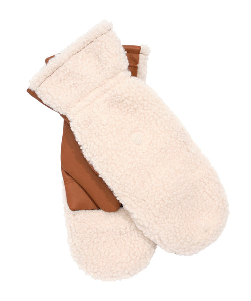 Faherty Fleece Pop Top Mitten / Brown - nineNORTH | Men's & Women's Clothing Boutique