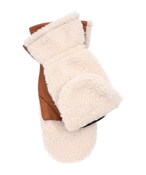 Faherty Fleece Pop Top Mitten / Brown - nineNORTH | Men's & Women's Clothing Boutique
